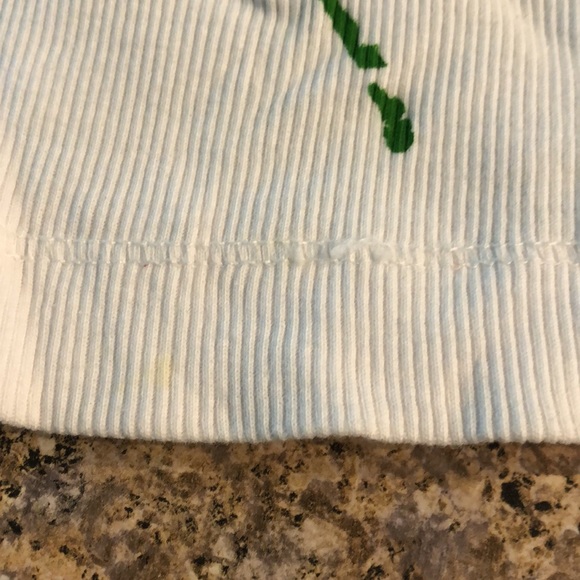 Esprit White Ribbed Floral Tank Top Small - Picture 10 of 13